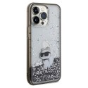 Karl Lagerfeld KLHCP13XLKCNSK iPhone 13 Pro Max 6.7" transparent hardcase Liquid Glitter Choupette