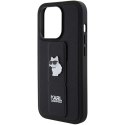 Karl Lagerfeld KLHCP14XGSACHPK iPhone 14 Pro Max 6.7" czarny/black hardcase Gripstand Saffiano Choupette Pins