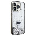 Karl Lagerfeld KLHCP14XLKCNSK iPhone 14 Pro Max 6.7" transparent hardcase Liquid Glitter Choupette