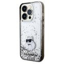 Karl Lagerfeld KLHCP14LLKCNSK iPhone 14 Pro 6.1" transparent hardcase Liquid Glitter Choupette