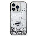 Karl Lagerfeld KLHCP14LLKCNSK iPhone 14 Pro 6.1" transparent hardcase Liquid Glitter Choupette