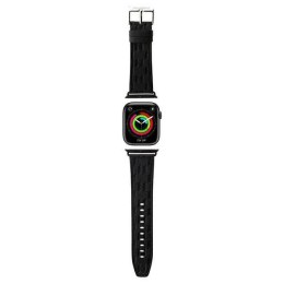 Karl Lagerfeld Pasek KLAWLSAKLHPK Apple Watch 42/44/45/49mm czarny/black strap Saffiano Monogram