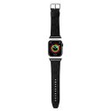 Karl Lagerfeld Pasek KLAWMSAKLHPK Apple Watch 38/40/41mm czarny/black strap Saffiano Monogram