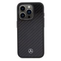 Mercedes MEHCP15LRCABK iPhone 15 Pro 6.1" czarny/black hardcase Carbon Fiber Dynamic