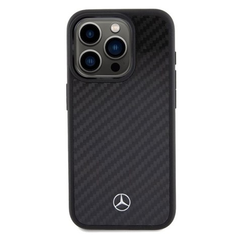 Mercedes MEHCP15LRCABK iPhone 15 Pro 6.1" czarny/black hardcase Carbon Fiber Dynamic