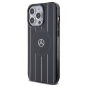 Mercedes MEHMP15X23HRSK iPhone 15 Pro Max 6.7" czarny/black hardcase Double Layer Crossed Lines MagSafe