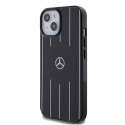 Mercedes MEHMP15S23HRSK iPhone 15 6.1" czarny/black hardcase Double Layer Crossed Lines MagSafe