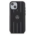 Mercedes MEHMP15S23HRSK iPhone 15 6.1" czarny/black hardcase Double Layer Crossed Lines MagSafe
