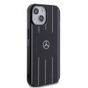 Mercedes MEHMP15S23HRSK iPhone 15 6.1" czarny/black hardcase Double Layer Crossed Lines MagSafe