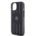 Mercedes MEHMP15S23HRSK iPhone 15 6.1" czarny/black hardcase Double Layer Crossed Lines MagSafe