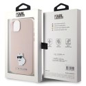 Karl Lagerfeld KLHCP15MSMHCNPP iPhone 15 Plus 6.7" różowy/pink Silicone Choupette Metal Pin