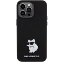 Karl Lagerfeld nakładka do iPhone 15 Pro Max 6,7" KLHCP15XSMHCNPK czarna HC SILICONE C METAL PIN