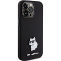 Karl Lagerfeld nakładka do iPhone 15 Pro Max 6,7" KLHCP15XSMHCNPK czarna HC SILICONE C METAL PIN