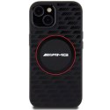 AMG AMHMP15S23SMRK iPhone 15 / 14 / 13 6.1" czarny/black hardcase Silicone Carbon Pattern MagSafe