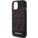 AMG AMHMP15S23SSPK iPhone 15 / 14 / 13 6.1" czarny/black hardcase Silicone Large Rhombuses Pattern MagSafe