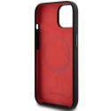 AMG AMHMP15S23SSPK iPhone 15 / 14 / 13 6.1" czarny/black hardcase Silicone Large Rhombuses Pattern MagSafe