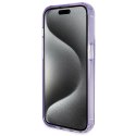 Guess GUHMP13XHRSGSU iPhone 13 Pro Max 6.1" fioletowy/purple hardcase Ring Stand Script Glitter MagSafe