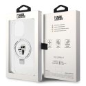 Karl Lagerfeld KLHMP13XHMRSKCH iPhone 13 Pro Max 6.7" biały/white hardcase Ring Stand Karl&Choupettte MagSafe