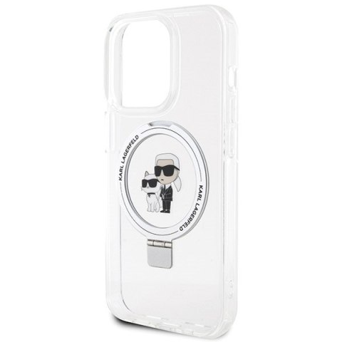 Karl Lagerfeld KLHMP14XHMRSKCH iPhone 14 Pro Max 6.7" biały/white hardcase Ring Stand Karl&Choupettte MagSafe
