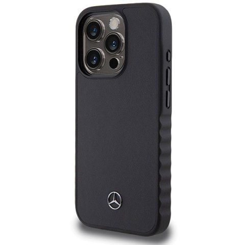 Mercedes MEHCP15X23RCFK iPhone 15 Pro Max 6.7" czarny/black hardcase Smooth Leather