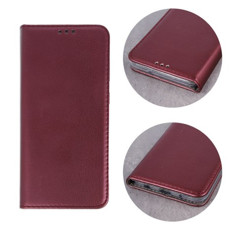 Etui Smart Magnetic do Motorola Moto G54 5G burgundowe