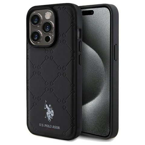 US Polo USHCP15XPYOK iPhone 15 Pro Max 6.7" czarny/black Yoke Pattern