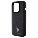 US Polo USHCP15XPYOK iPhone 15 Pro Max 6.7" czarny/black Yoke Pattern