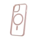 Nakładka Satin Clear Mag do iPhone 12 / 12 Pro 6,1" różowa