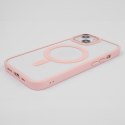 Nakładka Satin Clear Mag do iPhone 14 Plus 6,7" różowa