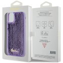 Guess GUHCN61PSFDGSU iPhone 11 / Xr 6.1" fioletowy/purple hardcase Sequin Script Metal