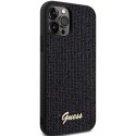 Guess GUHCP12MPMSDGSK iPhone 12/12 Pro 6.1" czarny/black hardcase Disco Metal Script