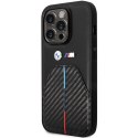 BMW BMHCP14L22NSTB iPhone 14 Pro 6.1" czarny/black Stamped Tricolor Stripe