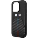 BMW BMHCP14L22NSTB iPhone 14 Pro 6.1" czarny/black Stamped Tricolor Stripe