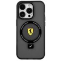 Ferrari FEHMP15MUSCAK iPhone 15 Plus / 14 Plus 6.7" transparentny dymny hardcase Ring Stand 2023 Collection MagSafe