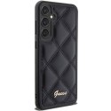 Guess GUHCS23FEPSQSQSK S23 FE S711 czarny/black hardcase Quilted Metal Logo