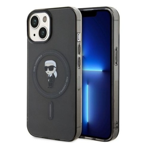 Karl Lagerfeld nakładka do iPhone 14 6,1" KLHMP14SHFCKNOK KARL czarna HC MAGSAFE IML IKONIK