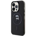 Karl Lagerfeld nakładka do iPhone 14 Pro 6,1" KLHMP14LHFCKNOK czarna HC MAGSAFE IML IKONIK