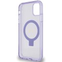 Guess GUHMN61HRSGSU iPhone 11 / Xr 6.1" fioletowy/purple hardcase Ring Stand Script Glitter MagSafe