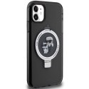 Karl Lagerfeld KLHMN61HMRSKCK iPhone 11 / Xr 6.1" czarny/black hardcase Ring Stand Karl&Choupettte MagSafe