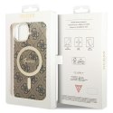 Guess GUHMP13MH4STW iPhone 13 / 14 / 15 6.1" brązowy/brown hardcase 4G MagSafe