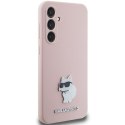 Karl Lagerfeld KLHCS23FESMHCNPP S23 FE S711 różowy/pink Silicone Choupette Metal Pin