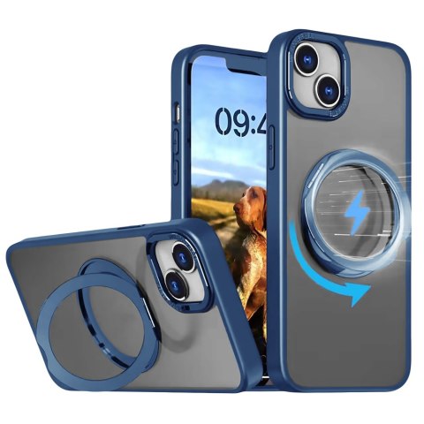 Nakładka Mag Ring Rotating do iPhone 14 Pro 6,1" granatowy