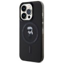 Karl Lagerfeld nakładka do iPhone 14 Pro Max 6,7" KLHMP14XHFCKNOK czarna HC MAGSAFE IML IKONIK