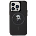 Karl Lagerfeld nakładka do iPhone 14 Pro Max 6,7" KLHMP14XHFCKNOK czarna HC MAGSAFE IML IKONIK