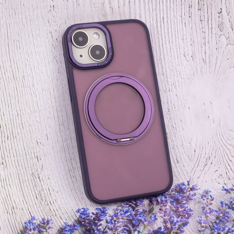 Nakładka Mag Ring Rotating do iPhone 14 6,1" fioletowy
