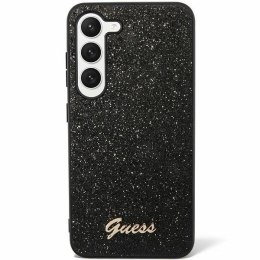 Guess GUHCS24LHGGSHK S24 Ultra S928 czarny/black hardcase Glitter Script