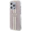 Guess GUHCP14XH4PSEGP iPhone 14 Pro Max 6.7" różowy/pink hardcase IML 4G Gold Stripe