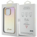 Guess GUHCP14XPSAIRSD iPhone 14 Pro Max 6.7" złoty/gold hardcase Saffiano Iridescent Script