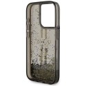 Guess GUHCP15XLFCSEGK iPhone 15 Pro Max 6.7" czarny/black hardcase Liquid Glitter Gold Stripes