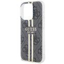 Guess GUHCP15LH4PSEGK iPhone 15 Pro 6.1" czarny/black hardcase IML 4G Gold Stripe